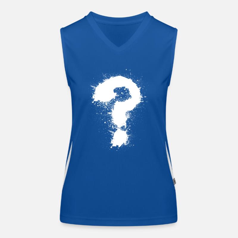 Question mark Women's Functional Contrast Tank Top
