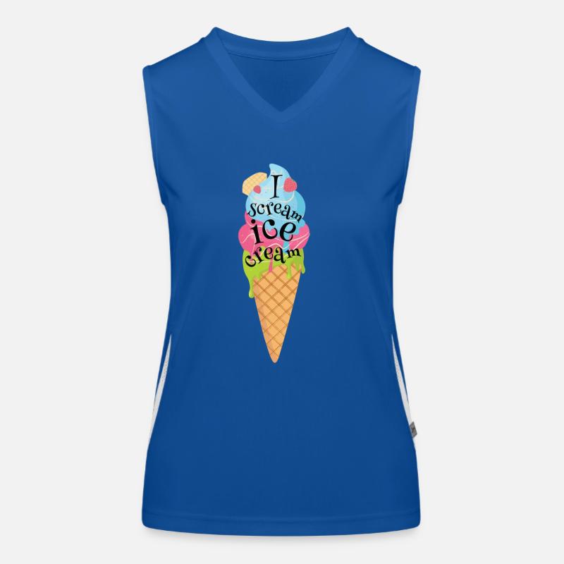 glace Débardeur respirant contrasté Femme