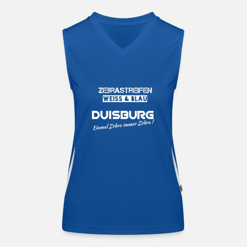 Zebra Duisburg Funktionelles Kontrast-Tank Top für Frauen