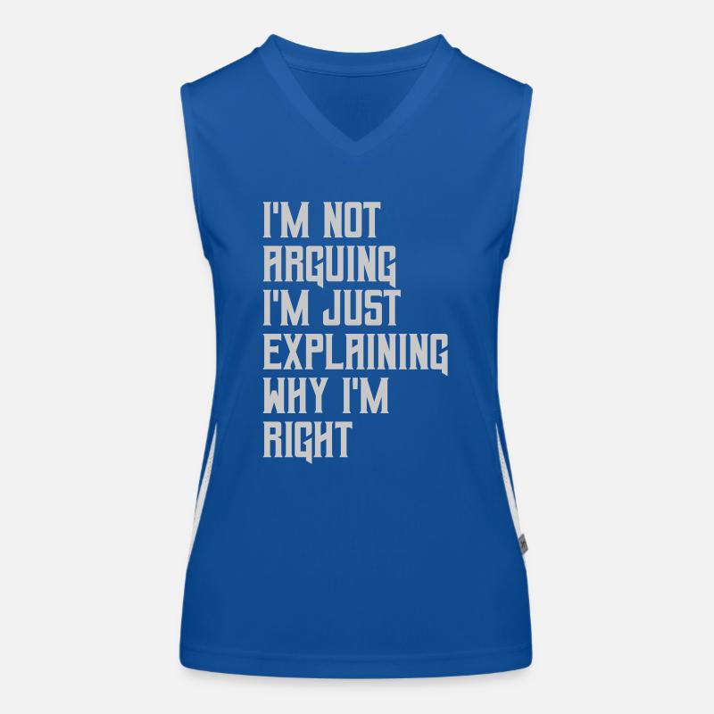 I m not arguing Women's Functional Contrast Tank Top