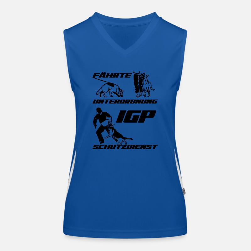 IGP Edition 2022 ehemals IPO Schäferhund Funktionelles Kontrast-Tank Top für Frauen