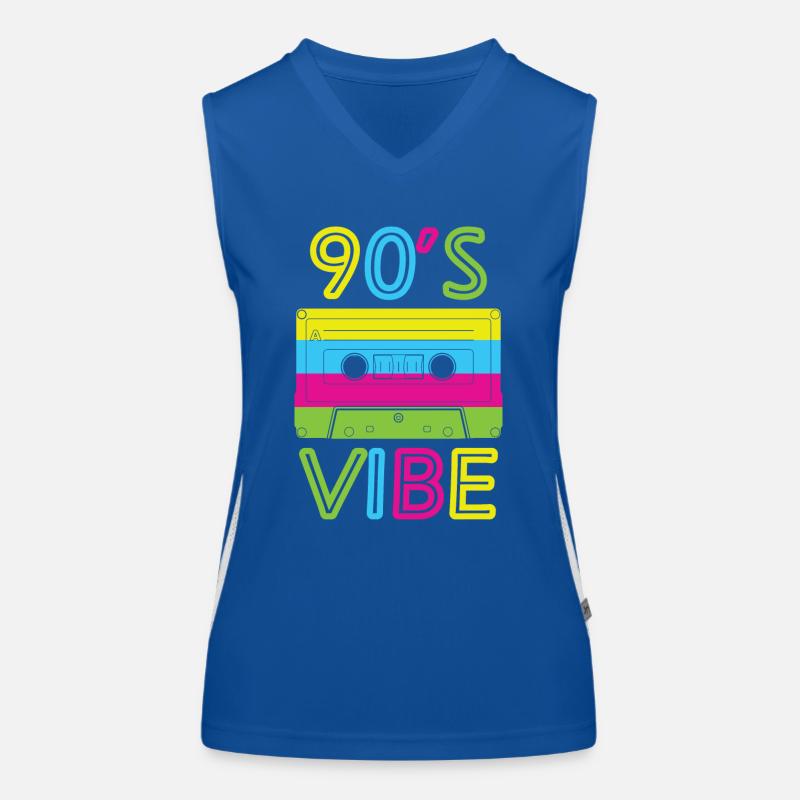 1990iger Sprüche 90s Geschenksidee Funktionelles Kontrast-Tank Top für Frauen