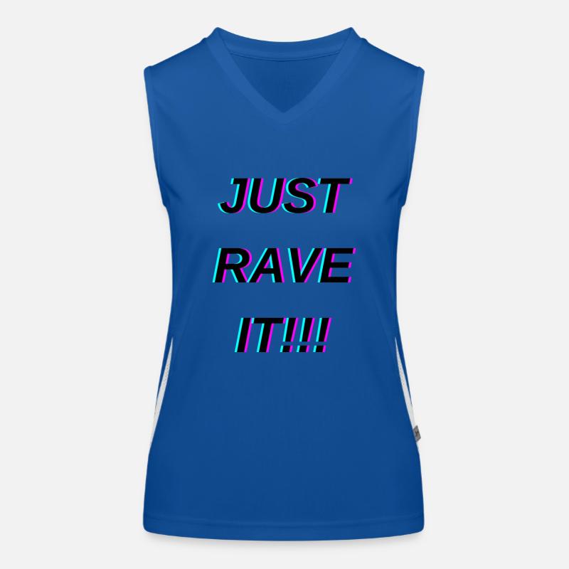 Just Rave it Dark Funktionelles Kontrast-Tank Top für Frauen