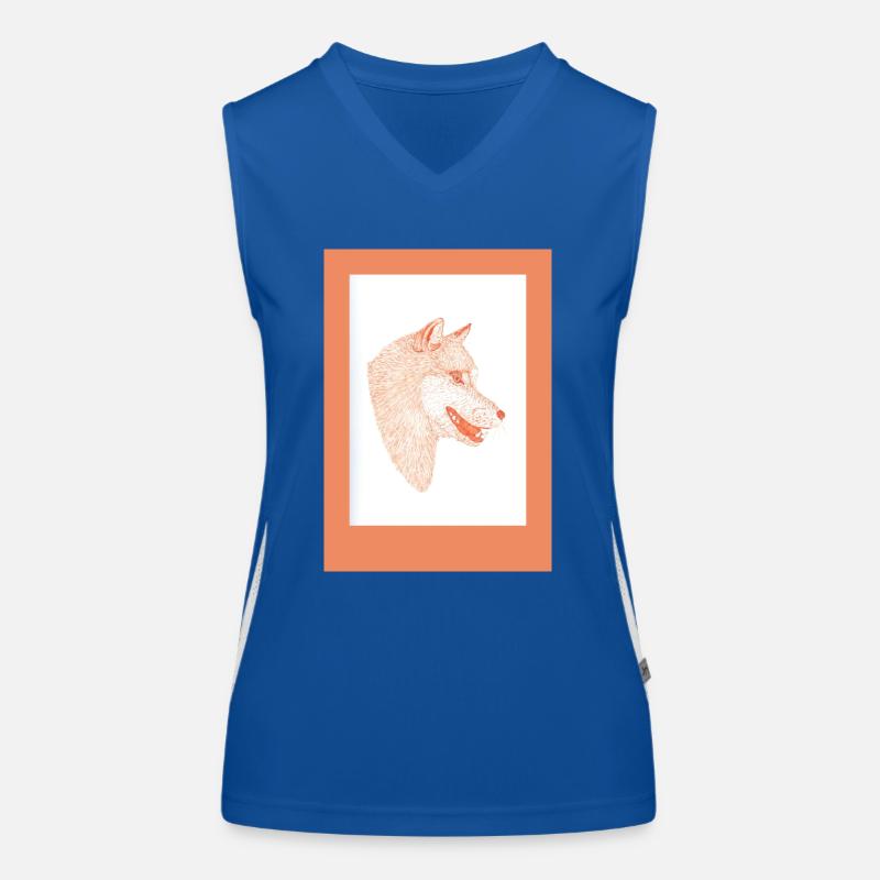 230815 Wolf 4 Women's Functional Contrast Tank Top