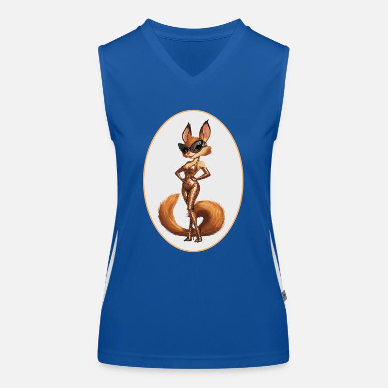 Eichhörnchen Funktionelles Kontrast-Tank Top für Frauen