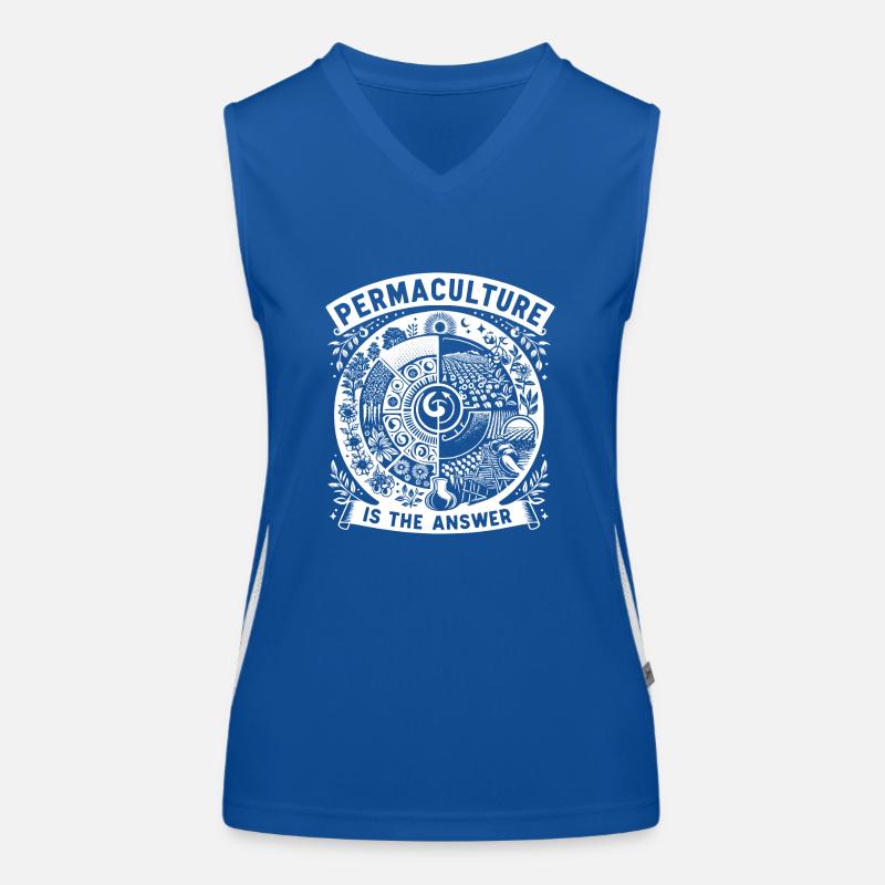 Permaculture Is The Answer Funktionelles Kontrast-Tank Top für Frauen