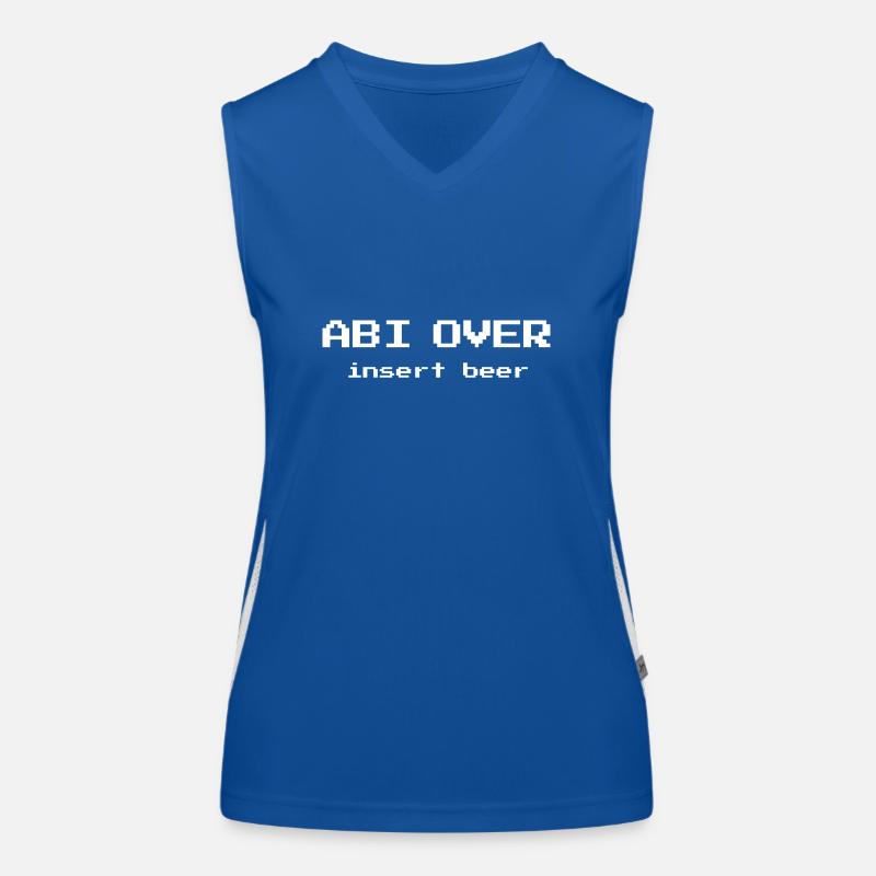 Abi over Abishirt Funktionelles Kontrast-Tank Top für Frauen