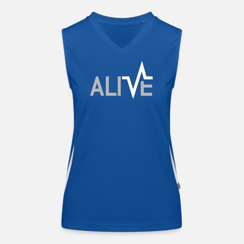Alive - Lebendig Funktionelles Kontrast-Tank Top für Frauen
