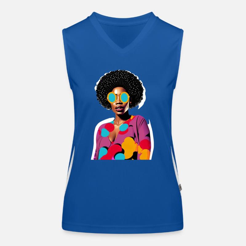 Femme noire Débardeur respirant contrasté Femme