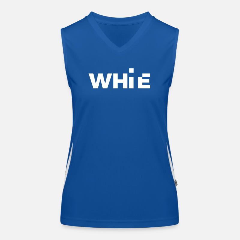 Blanc Débardeur respirant contrasté Femme