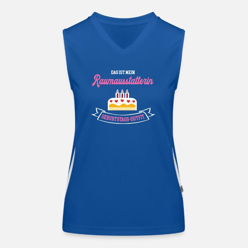Raumausstatterin Geburtstag Geburtstagsgeschenk Funktionelles Kontrast-Tank Top für Frauen