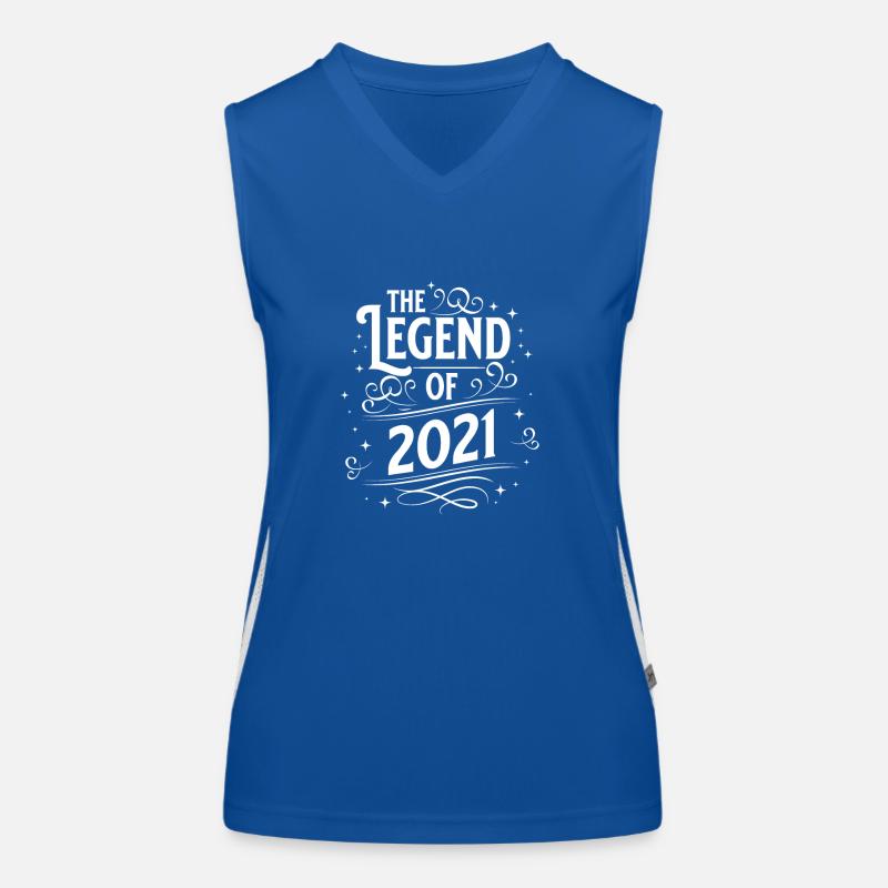 Die Legende von 2021 Geburtstag Funktionelles Kontrast-Tank Top für Frauen