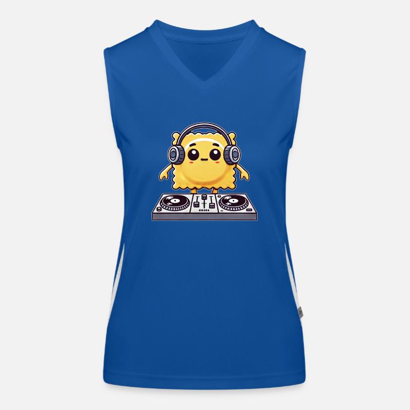 Ravioli DJ Techno Music Raver Disco Musician Dancing Women's Functional Contrast Tank Top
