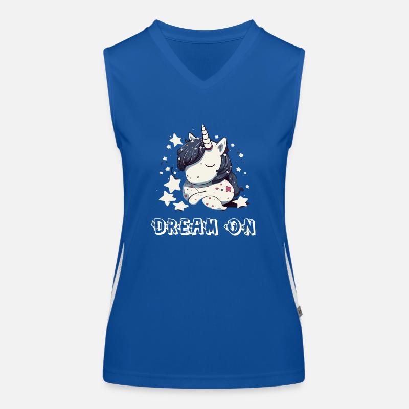 Träumen Sie weiter Funktionelles Kontrast-Tank Top für Frauen