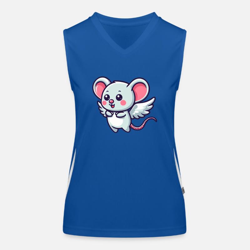 Souris céleste : Rongeur mignon avec Débardeur respirant contrasté Femme