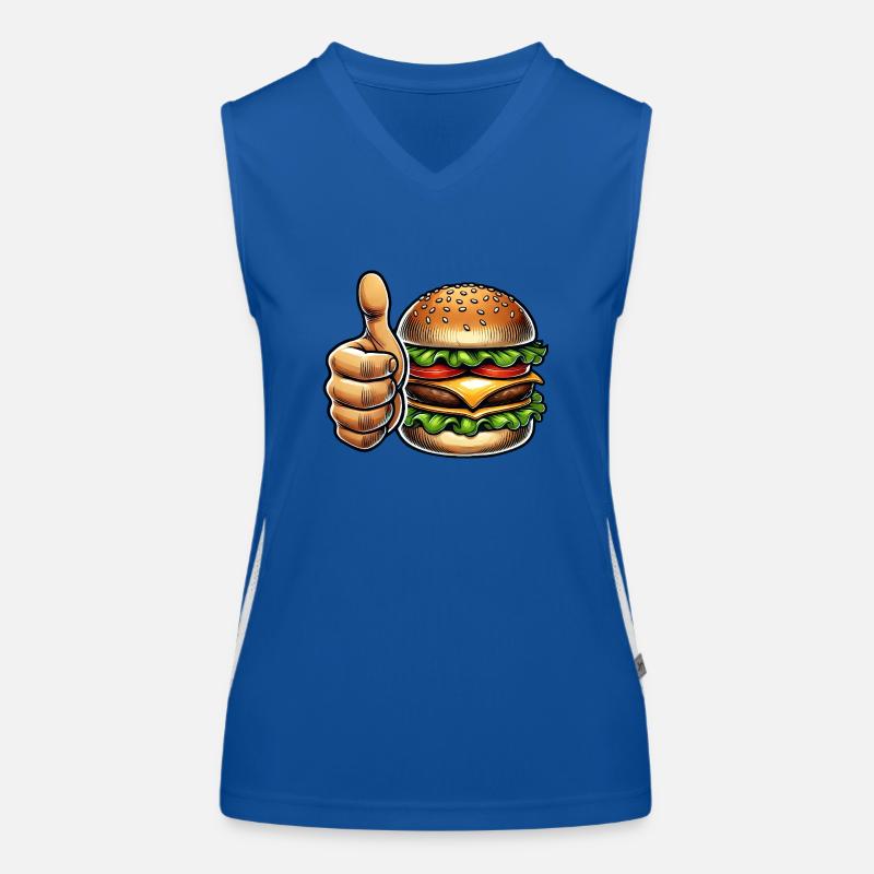 Burger mexicain Restauration rapide Débardeur respirant contrasté Femme