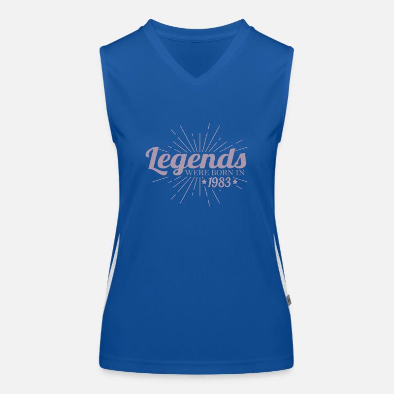 Legenden wurden 1983 geboren Funktionelles Kontrast-Tank Top für Frauen