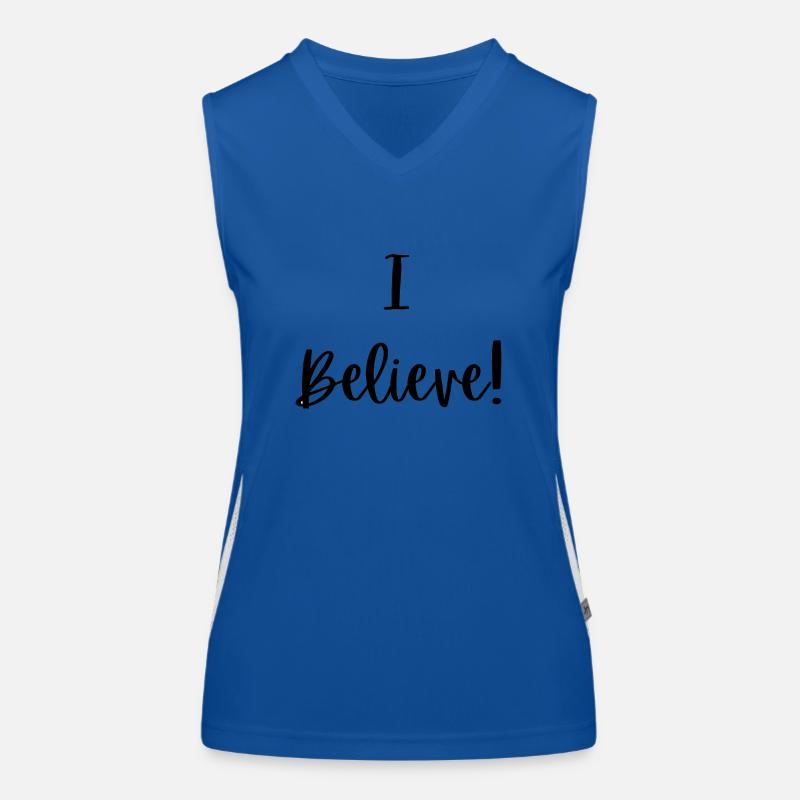 Glauben Sie? Funktionelles Kontrast-Tank Top für Frauen