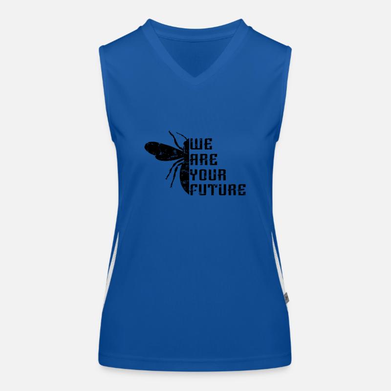 Bees We are the future Women's Functional Contrast Tank Top
