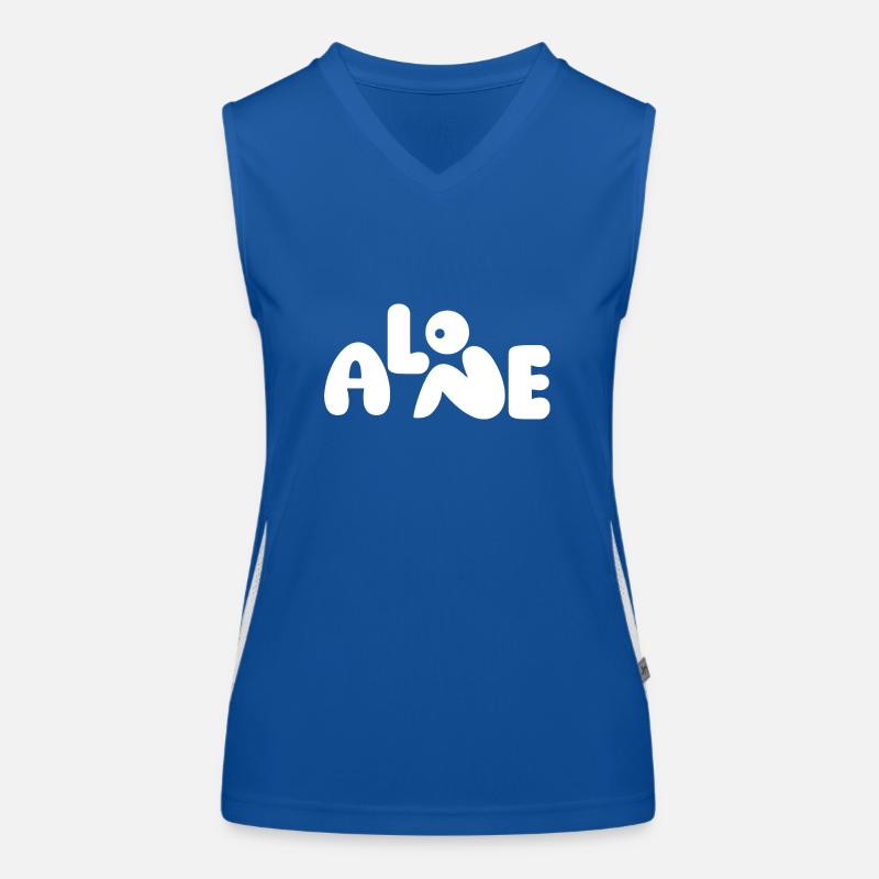 Alone Funkcjonalna damska koszulka bez rękawów z kontrastowymi wstawkami