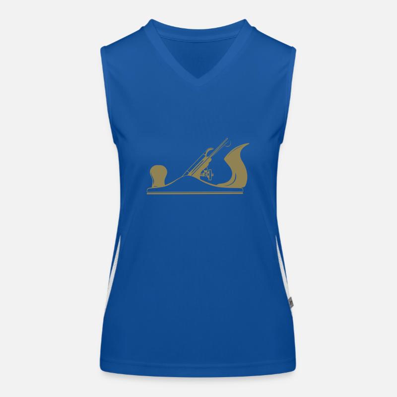 Schreiner Werkzeug Hobel Design Funktionelles Kontrast-Tank Top für Frauen