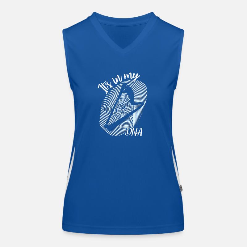 Musique harpe empreinte il est dans mon ADN Débardeur respirant contrasté Femme