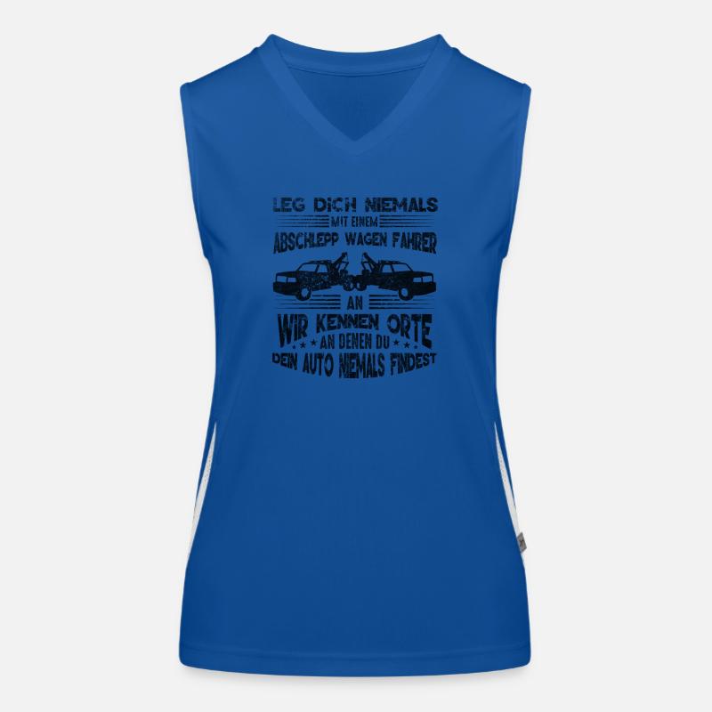 Abschleppdienst wir kennen Orte an denen du dein Funktionelles Kontrast-Tank Top für Frauen