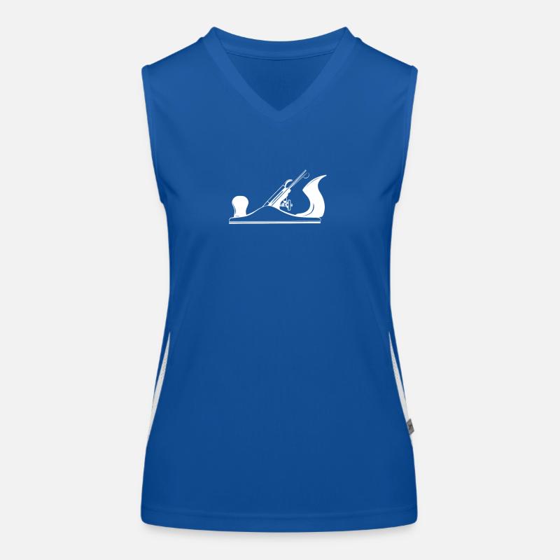 Schreiner Werkzeug Hobel Design Funktionelles Kontrast-Tank Top für Frauen