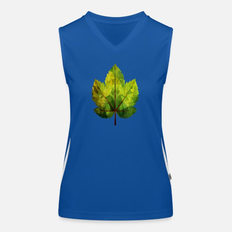 Chestnut magic: tree and leaf in harmony Women's Functional Contrast Tank Top
