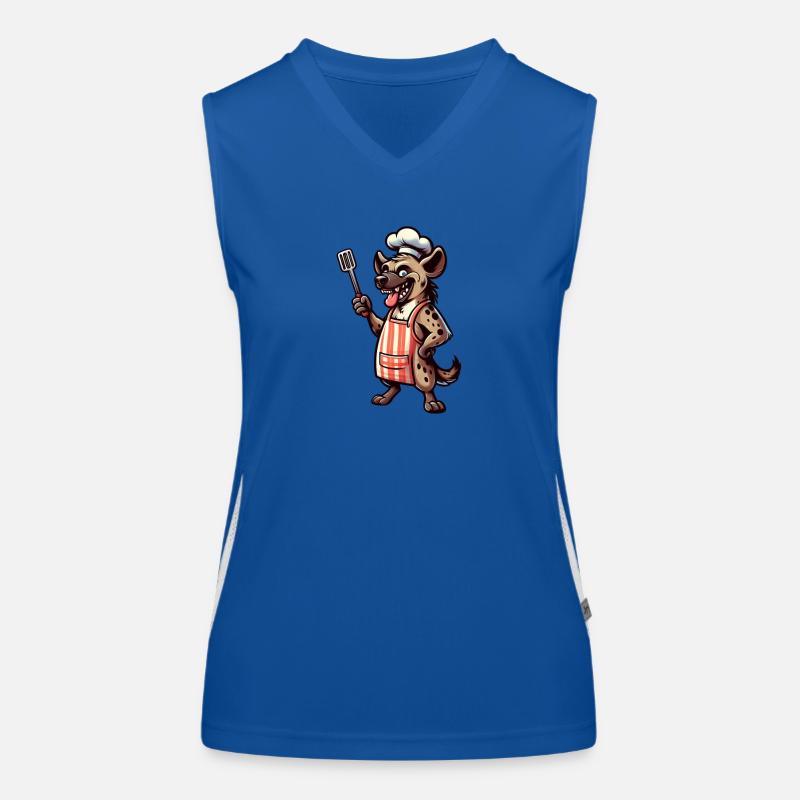 Hyäne Grillchef Sommer BBQ Funktionelles Kontrast-Tank Top für Frauen