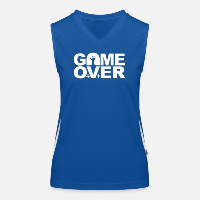 Game Over Funktionelles Kontrast-Tank Top für Frauen