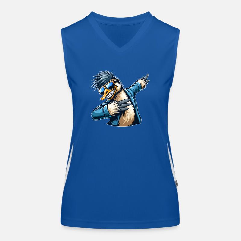 Bouquet d’émeu cool Dabbing Dab Dance Débardeur respirant contrasté Femme