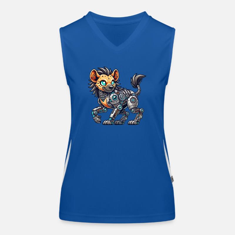 Cool Hyäne Cyborg Roboter Mech Funktionelles Kontrast-Tank Top für Frauen