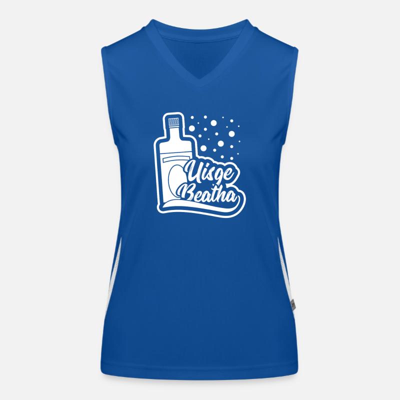 Whiskey Uisge Beatha – Wasser des Lebens Funktionelles Kontrast-Tank Top für Frauen