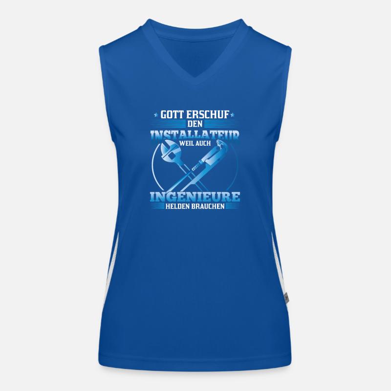 Installer God created him because engineers also Women's Functional Contrast Tank Top