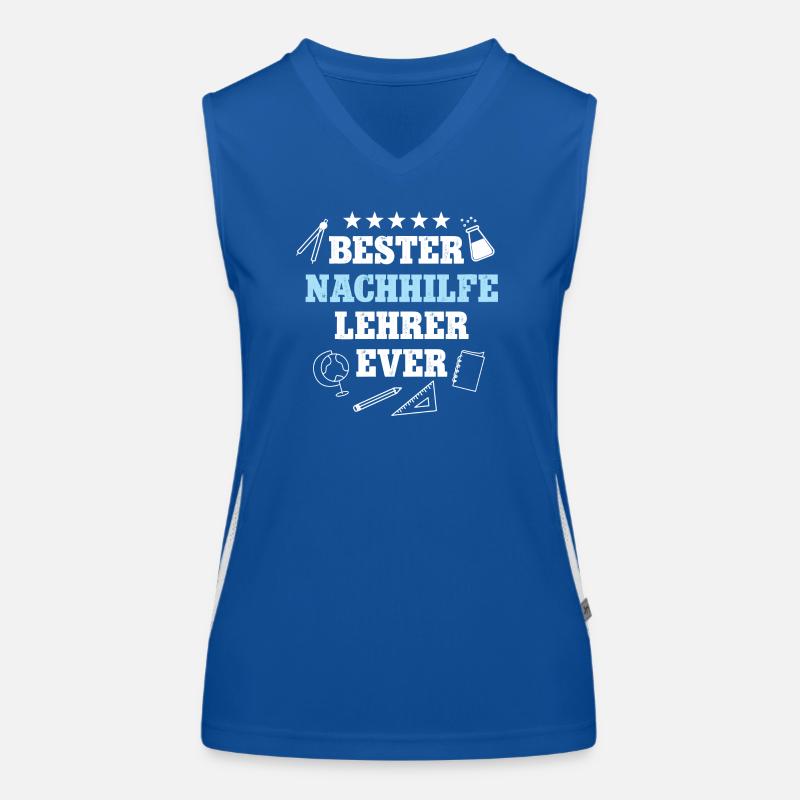 Bester Nachhilfelehrer Beste Nachhillfe Lehrer Funktionelles Kontrast-Tank Top für Frauen