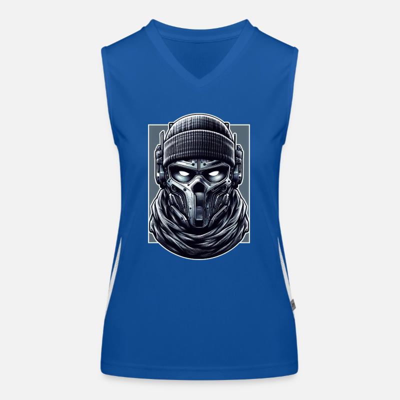 Söldner-Kopf Funktionelles Kontrast-Tank Top für Frauen