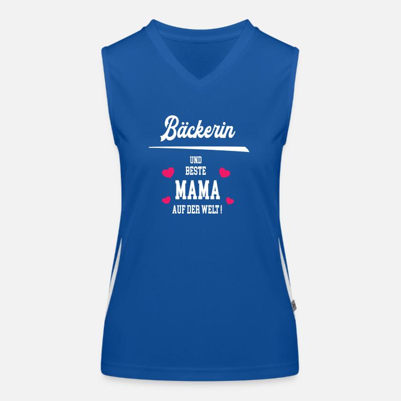 Bäckerin Beste Mama Geburtstag Konditorin Mutter Funktionelles Kontrast-Tank Top für Frauen