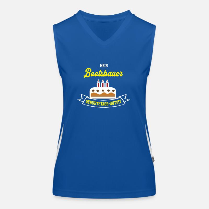 Bootsbauer Geburtstag Geburtstagsgeschenk Bootsbau Funktionelles Kontrast-Tank Top für Frauen