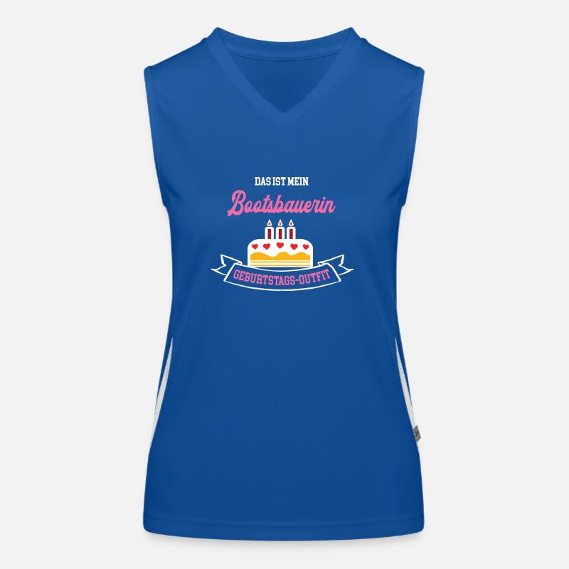 Bootsbauerin Geburtstag Geburtstagsgeschenk Chefin Funktionelles Kontrast-Tank Top für Frauen