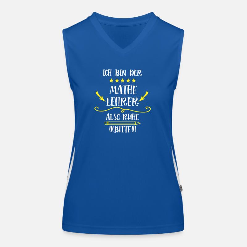 Mathematiker Spruch Mathe Lehrer Mathelehrer Funktionelles Kontrast-Tank Top für Frauen