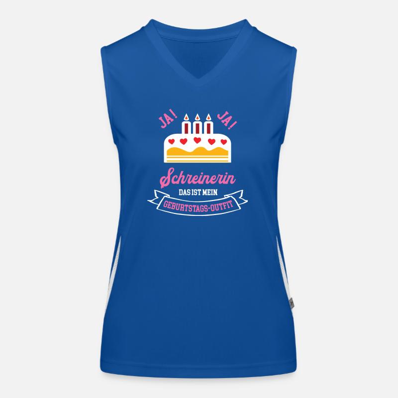 Schreinerin Geburtstag Geburtstagsgeschenk Chefin Funktionelles Kontrast-Tank Top für Frauen
