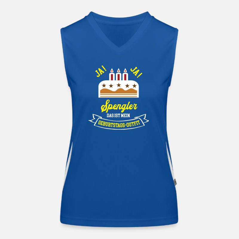 Spengler Geburtstag Geburtstagsgeschenk Spenglerei Funktionelles Kontrast-Tank Top für Frauen