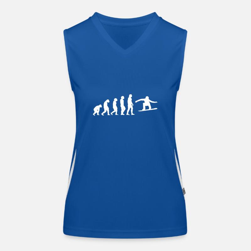 Snowboarder Evolution Silhouette Minimaliste Débardeur respirant contrasté Femme