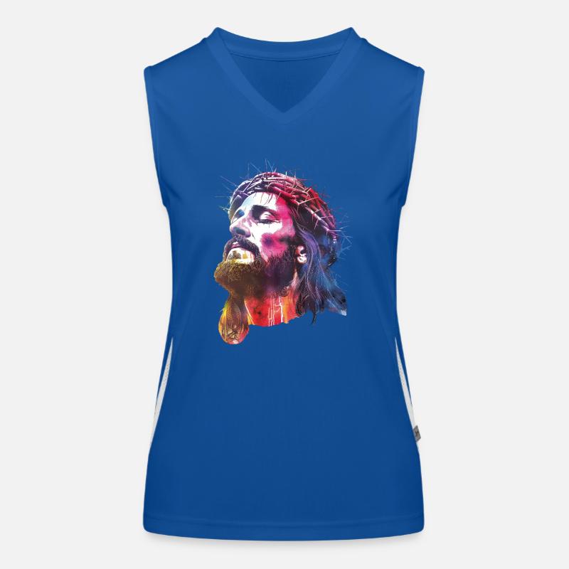 Jesus Women's Functional Contrast Tank Top