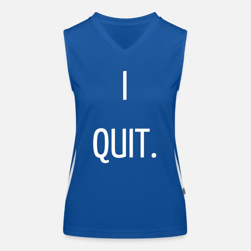 I quit Débardeur respirant contrasté Femme