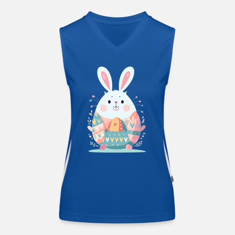 Easter Bunny Women's Functional Contrast Tank Top
