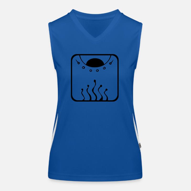 1 Kin Maya-Drache BLK Funktionelles Kontrast-Tank Top für Frauen
