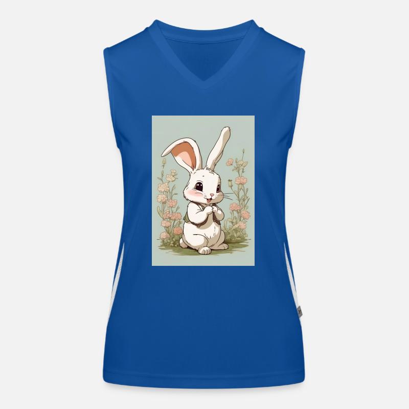 Cartoon Hase II Funktionelles Kontrast-Tank Top für Frauen