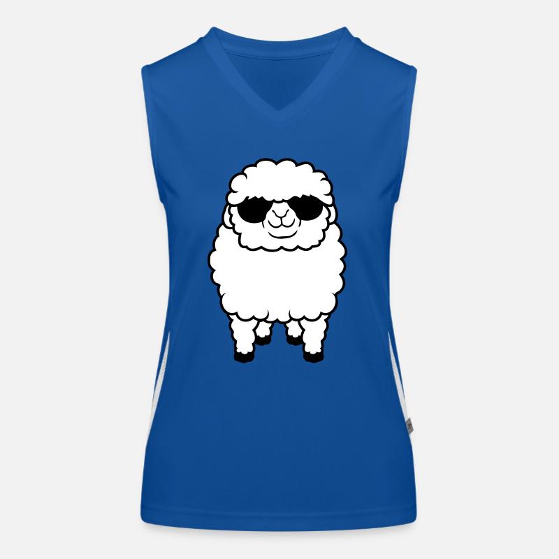 Sheep Sunglasses Party Sheep Lamb Cute Cool Women's Functional Contrast Tank Top